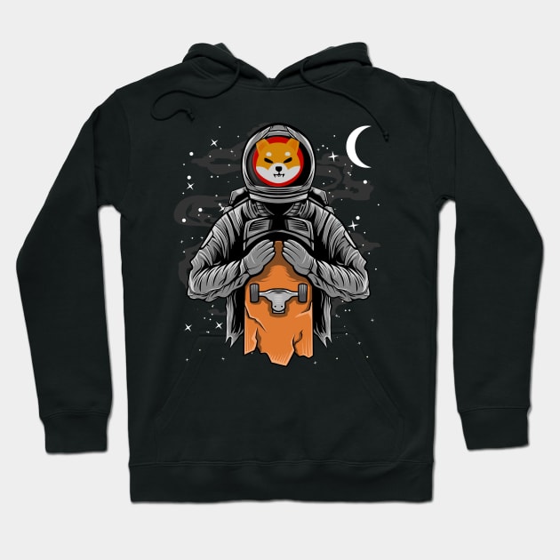 Astronaut Skate Shiba Inu Coin To The Moon Crypto Token Shib Army Cryptocurrency Wallet HODL Birthday Gift For Men Women Hoodie by Thingking About